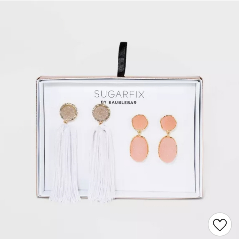 NWT Sugarfix drop earrings set of 2